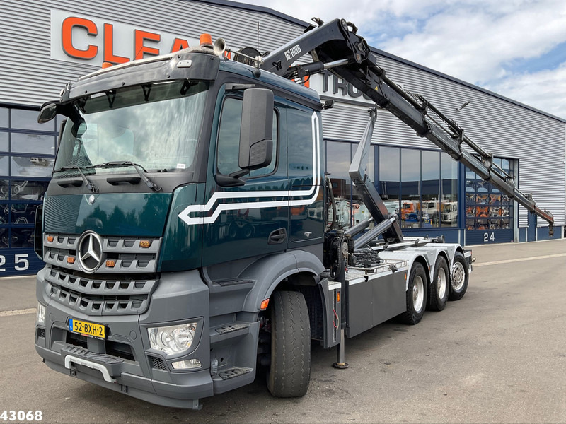 Mercedes-Benz Arocs 3251 8x4 Euro 6 Hiab 28 Tonmeter laadkraan - Гаковий мультиліфт вантажівка, Вантажівка з маніпулятором: фото 1 Mercedes-Benz Arocs 3251 8x4 Euro 6 Hiab 28 Tonmeter laadkraan - Гаковий мультиліфт вантажівка, Вантажівка з маніпулятором: фото 1