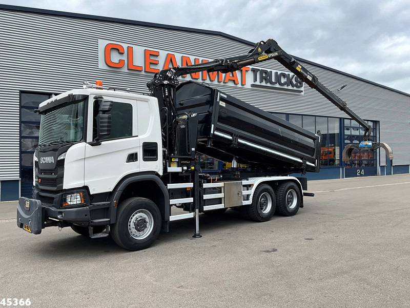 Scania G 410 6x6 Euro 6 Palfinger 17 Tonmeter Z-kraan - Самоскид вантажівка, Вантажівка з маніпулятором: фото 1 Scania G 410 6x6 Euro 6 Palfinger 17 Tonmeter Z-kraan - Самоскид вантажівка, Вантажівка з маніпулятором: фото 1