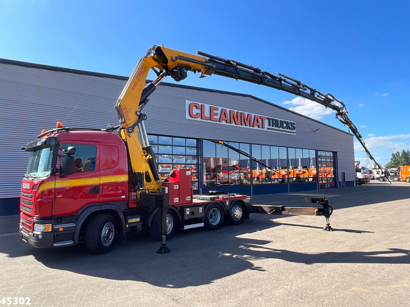 Scania G 480 8x2 Fassi 95 Tonmeter ladkraan + Fly-Jib - Вантажівка з маніпулятором: фото 1 Scania G 480 8x2 Fassi 95 Tonmeter ladkraan + Fly-Jib - Вантажівка з маніпулятором: фото 1