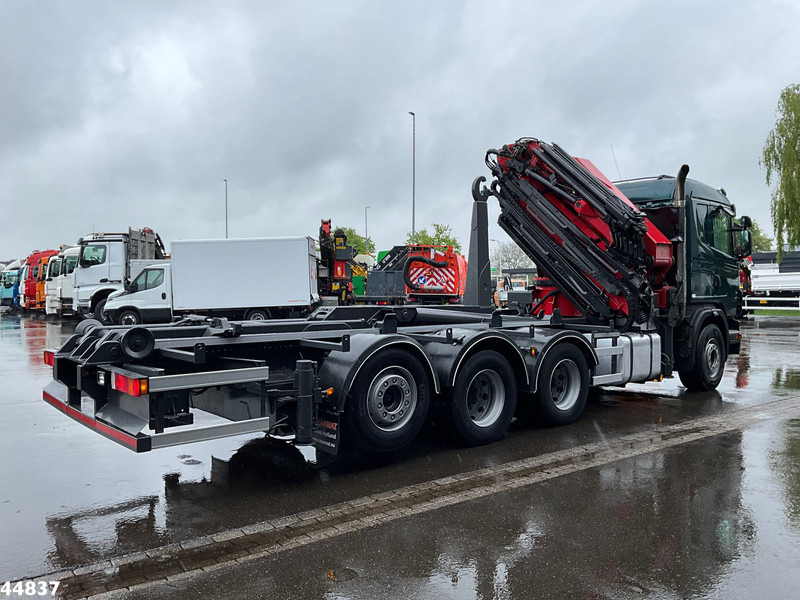 Scania G480 8x4 HMF 60 Tonmeter laadkraan + Fly-jib - Гаковий мультиліфт вантажівка, Вантажівка з маніпулятором: фото 5 Scania G480 8x4 HMF 60 Tonmeter laadkraan + Fly-jib - Гаковий мультиліфт вантажівка, Вантажівка з маніпулятором: фото 5
