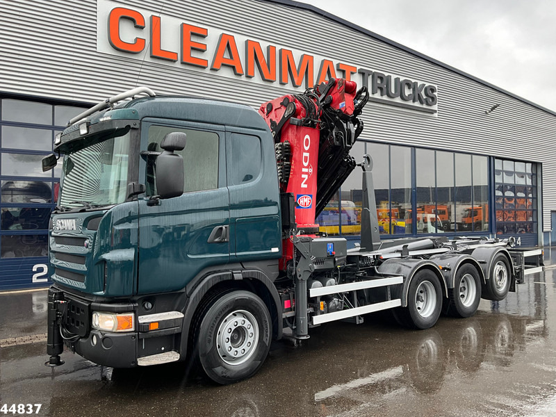 Scania G480 8x4 HMF 60 Tonmeter laadkraan + Fly-jib - Гаковий мультиліфт вантажівка, Вантажівка з маніпулятором: фото 2 Scania G480 8x4 HMF 60 Tonmeter laadkraan + Fly-jib - Гаковий мультиліфт вантажівка, Вантажівка з маніпулятором: фото 2