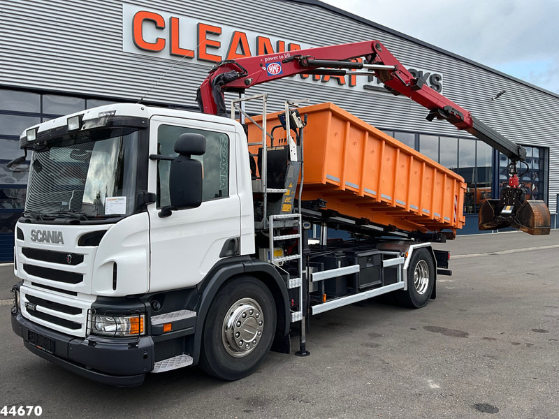 Scania P 320 HMF 12 Tonmeter Z-kraan + Kipper 11m³ - Самоскид вантажівка, Вантажівка з маніпулятором: фото 1 Scania P 320 HMF 12 Tonmeter Z-kraan + Kipper 11m³ - Самоскид вантажівка, Вантажівка з маніпулятором: фото 1