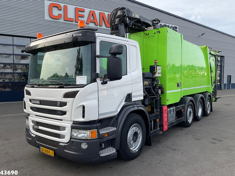 Scania P 360 Faun 18m³ + Hiab crane + Underground Container Washing Installation - Сміттєвози: фото 2 Scania P 360 Faun 18m³ + Hiab crane + Underground Container Washing Installation - Сміттєвози: фото 2