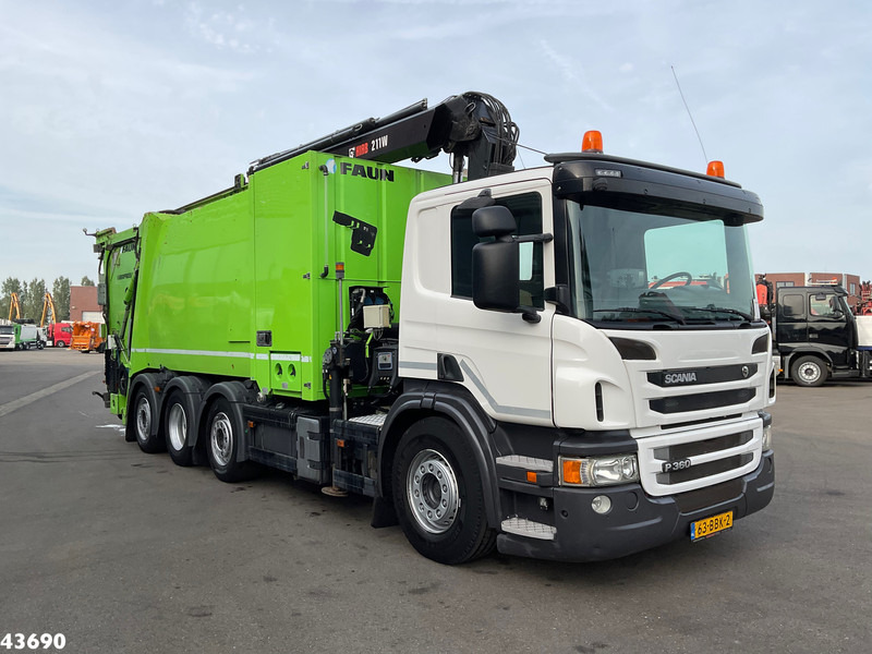 Scania P 360 Faun 18m³ + Hiab crane + Underground Container Washing Installation - Сміттєвози: фото 3 Scania P 360 Faun 18m³ + Hiab crane + Underground Container Washing Installation - Сміттєвози: фото 3