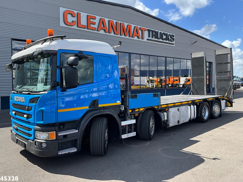 Scania P 410 8x2 Euro 6 Retarder Autotransporter met hydraulische oprijrampen - Автовоз вантажівка: фото 1 Scania P 410 8x2 Euro 6 Retarder Autotransporter met hydraulische oprijrampen - Автовоз вантажівка: фото 1