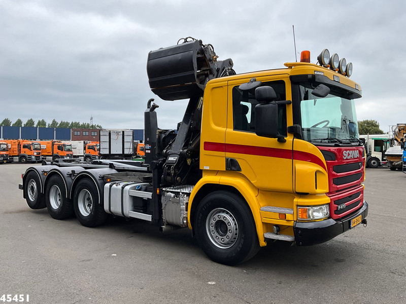 Scania P 410 8x4 Euro 6 Palfinger 14 Tonmeter Z-kraan - Гаковий мультиліфт вантажівка, Вантажівка з маніпулятором: фото 3 Scania P 410 8x4 Euro 6 Palfinger 14 Tonmeter Z-kraan - Гаковий мультиліфт вантажівка, Вантажівка з маніпулятором: фото 3