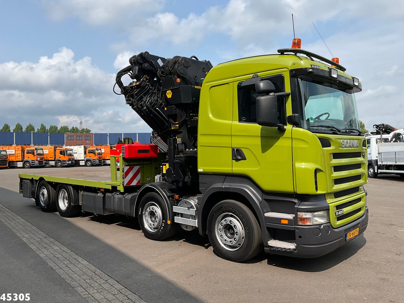 Scania R 420 8x2 manual Palfinger 85 Tonmeter laadkraan + Fly-Jib - Вантажівка з маніпулятором: фото 4 Scania R 420 8x2 manual Palfinger 85 Tonmeter laadkraan + Fly-Jib - Вантажівка з маніпулятором: фото 4