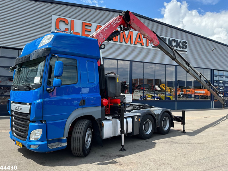 Тягач DAF FAT 85.510 6x4 Euro 6 Retarder Fassi 36 Tonmeter laadkraan: фото 1