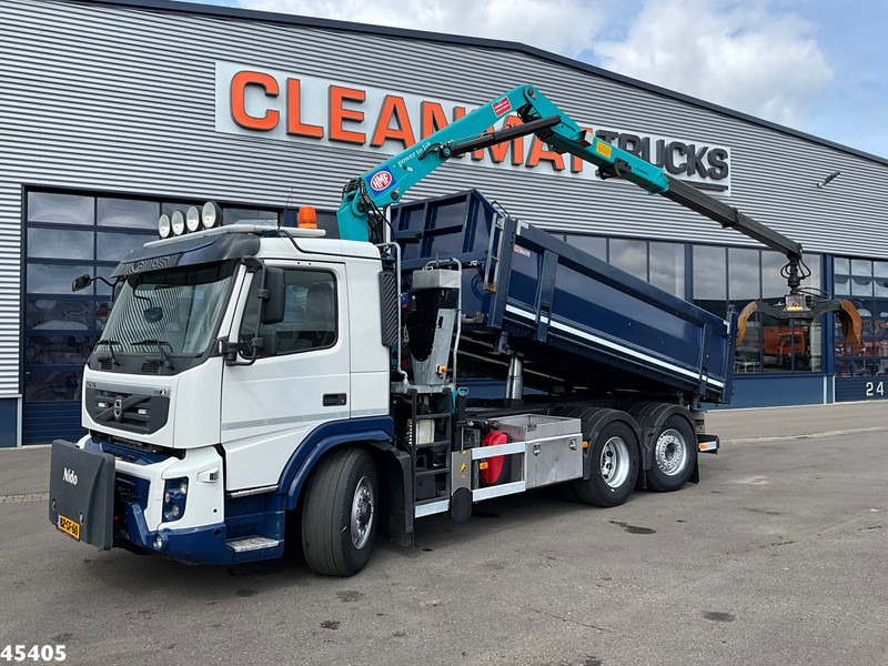 Volvo FM 330 HMF 16 Tonmeter Z-kraan - Самоскид вантажівка, Вантажівка з маніпулятором: фото 1 Volvo FM 330 HMF 16 Tonmeter Z-kraan - Самоскид вантажівка, Вантажівка з маніпулятором: фото 1
