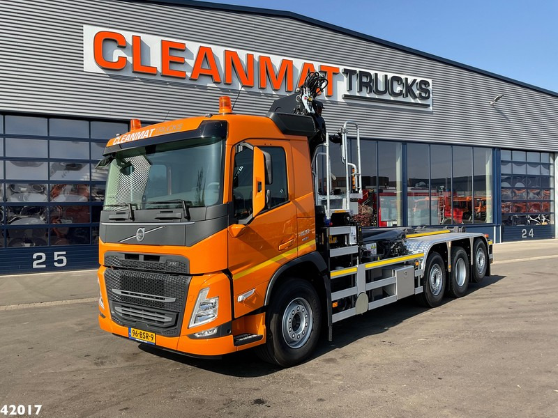 Гаковий мультиліфт вантажівка, Вантажівка з маніпулятором Volvo FM 420 8x2 HMF 28 Tonmeter laadkraan: фото 6