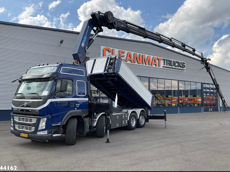 Volvo FM 500 Euro 6 HMF 50 Tonmeter laadkraan + Fly-Jib - Самоскид вантажівка, Вантажівка з маніпулятором: фото 1 Volvo FM 500 Euro 6 HMF 50 Tonmeter laadkraan + Fly-Jib - Самоскид вантажівка, Вантажівка з маніпулятором: фото 1