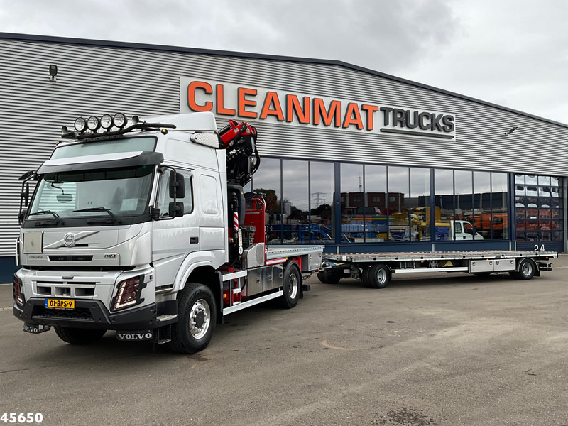 Volvo FMX 500 4x4 Fassi 31 Tonmeter laadkraan + Fly-Jib + Jumbo 2-assige aanhangwagen - Вантажівка з маніпулятором: фото 1 Volvo FMX 500 4x4 Fassi 31 Tonmeter laadkraan + Fly-Jib + Jumbo 2-assige aanhangwagen - Вантажівка з маніпулятором: фото 1