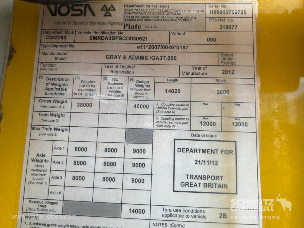 GRAY & ADAMS Dryfreight Standard - Ізотермічний напівпричіп: фото 5 GRAY & ADAMS Dryfreight Standard - Ізотермічний напівпричіп: фото 5