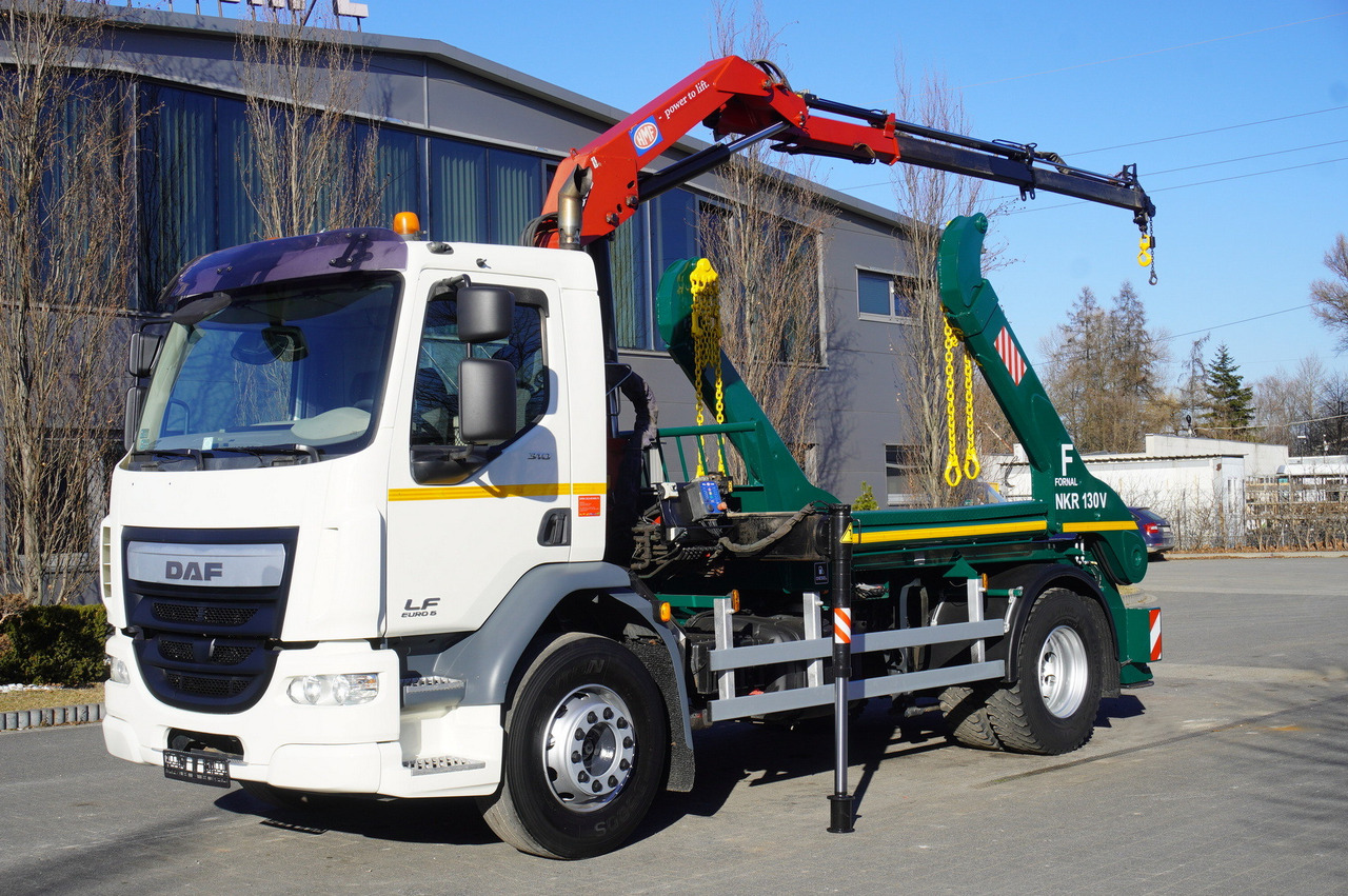 DAF LF 18.310 E6 / Skip loader Fornal NKR 130V / HDS HMF 735 K2 / Manual gearbox - Скіповий навантажувач вантажівка, Вантажівка з маніпулятором: фото 2 DAF LF 18.310 E6 / Skip loader Fornal NKR 130V / HDS HMF 735 K2 / Manual gearbox - Скіповий навантажувач вантажівка, Вантажівка з маніпулятором: фото 2