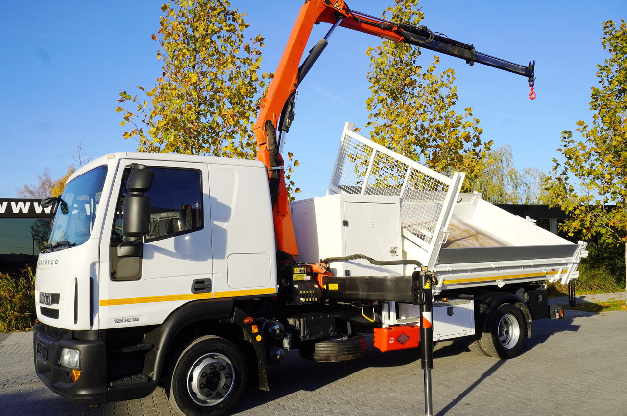 IVECO Eurocargo 120E18 Crane Palfinger / 3-way tipper / sleeper cab - Вантажівка з маніпулятором: фото 3 IVECO Eurocargo 120E18 Crane Palfinger / 3-way tipper / sleeper cab - Вантажівка з маніпулятором: фото 3