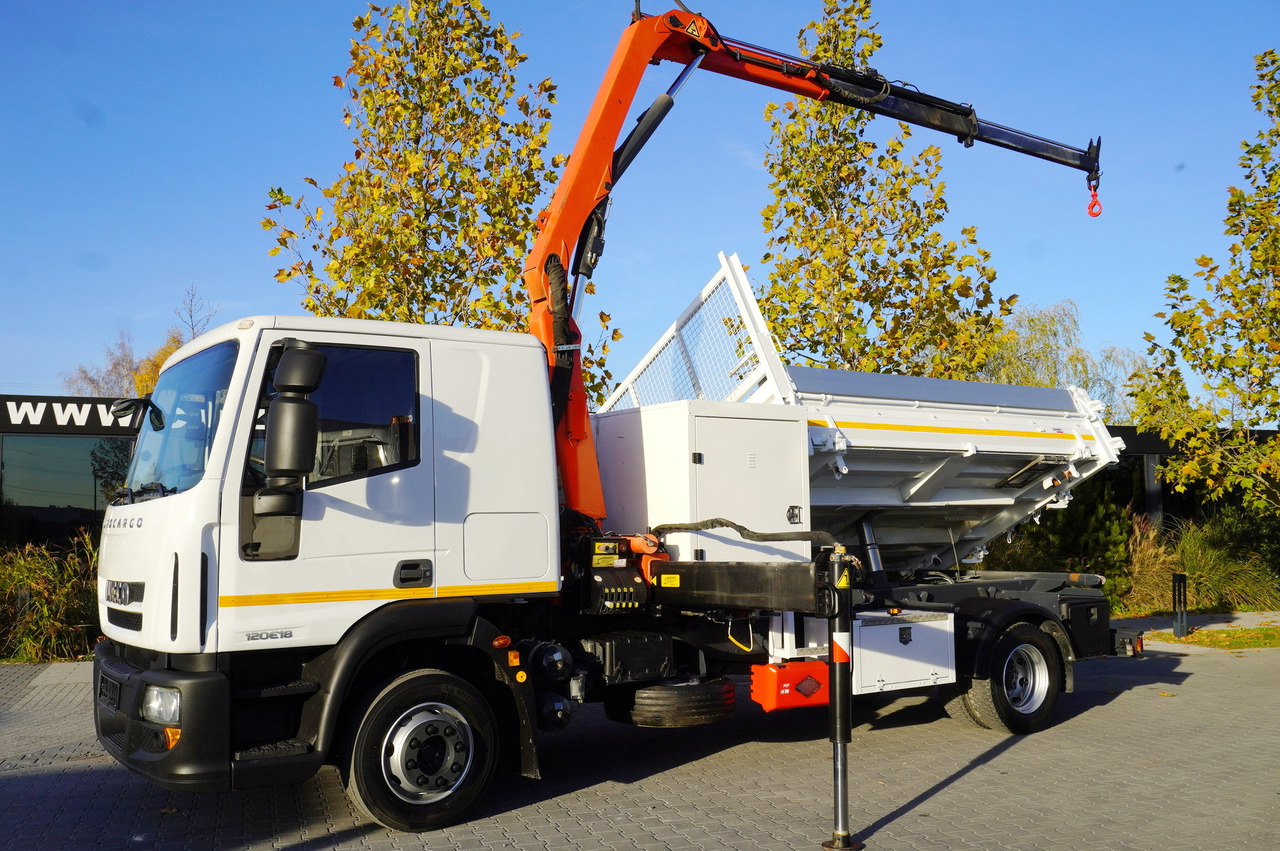 IVECO Eurocargo 120E18 Crane Palfinger / 3-way tipper / sleeper cab - Вантажівка з маніпулятором: фото 2 IVECO Eurocargo 120E18 Crane Palfinger / 3-way tipper / sleeper cab - Вантажівка з маніпулятором: фото 2