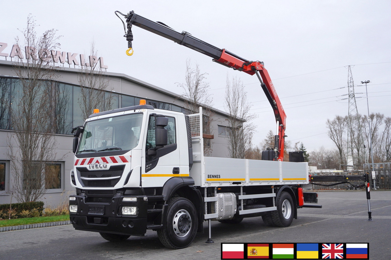 IVECO Stralis X-Way 310 4x2 E6 / Fassi F155 crane / 670 MTH / Remote control / Rotator / 130 tho. km - Бортова вантажівка/ Платформа, Вантажівка з маніпулятором: фото 1 IVECO Stralis X-Way 310 4x2 E6 / Fassi F155 crane / 670 MTH / Remote control / Rotator / 130 tho. km - Бортова вантажівка/ Платформа, Вантажівка з маніпулятором: фото 1