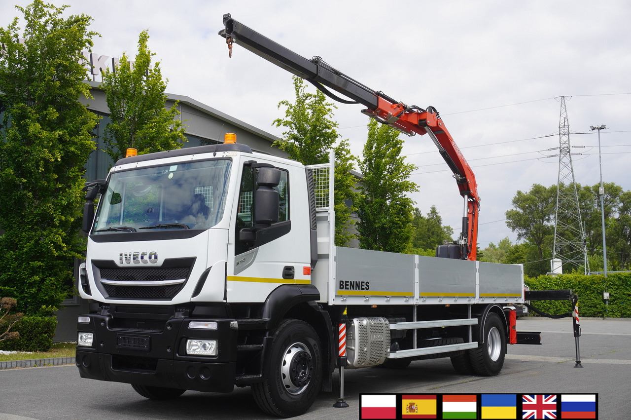 Iveco Stralis 310 / 34 tho km !!! / FASSI 4 Tons 400 MTH! / Flatbed - Вантажівка з маніпулятором, Вантажівка з маніпулятором: фото 1 Iveco Stralis 310 / 34 tho km !!! / FASSI 4 Tons 400 MTH! / Flatbed - Вантажівка з маніпулятором, Вантажівка з маніпулятором: фото 1