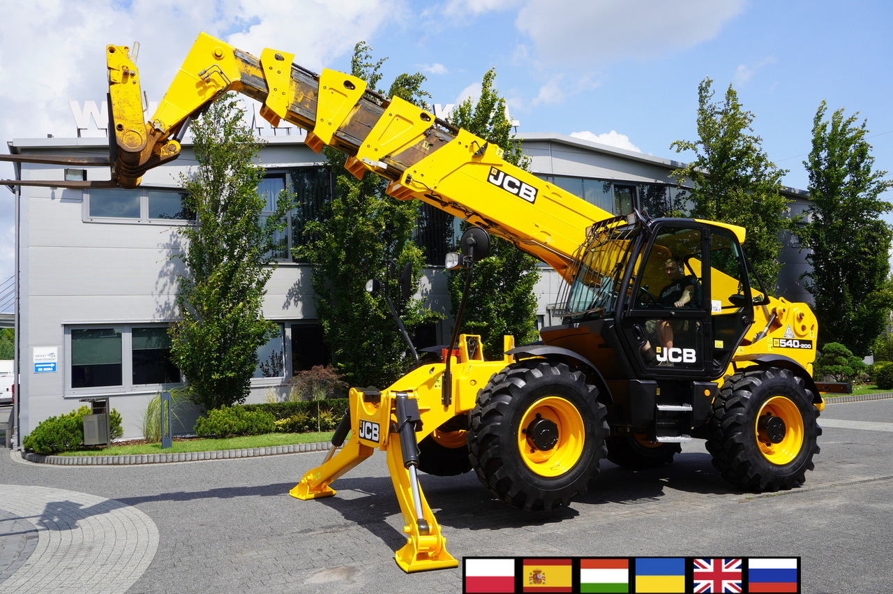 JCB 540-200 Telescopic Loader / 20 m reach / joystick - Телескопічний фронтальний навантажувач: фото 1 JCB 540-200 Telescopic Loader / 20 m reach / joystick - Телескопічний фронтальний навантажувач: фото 1