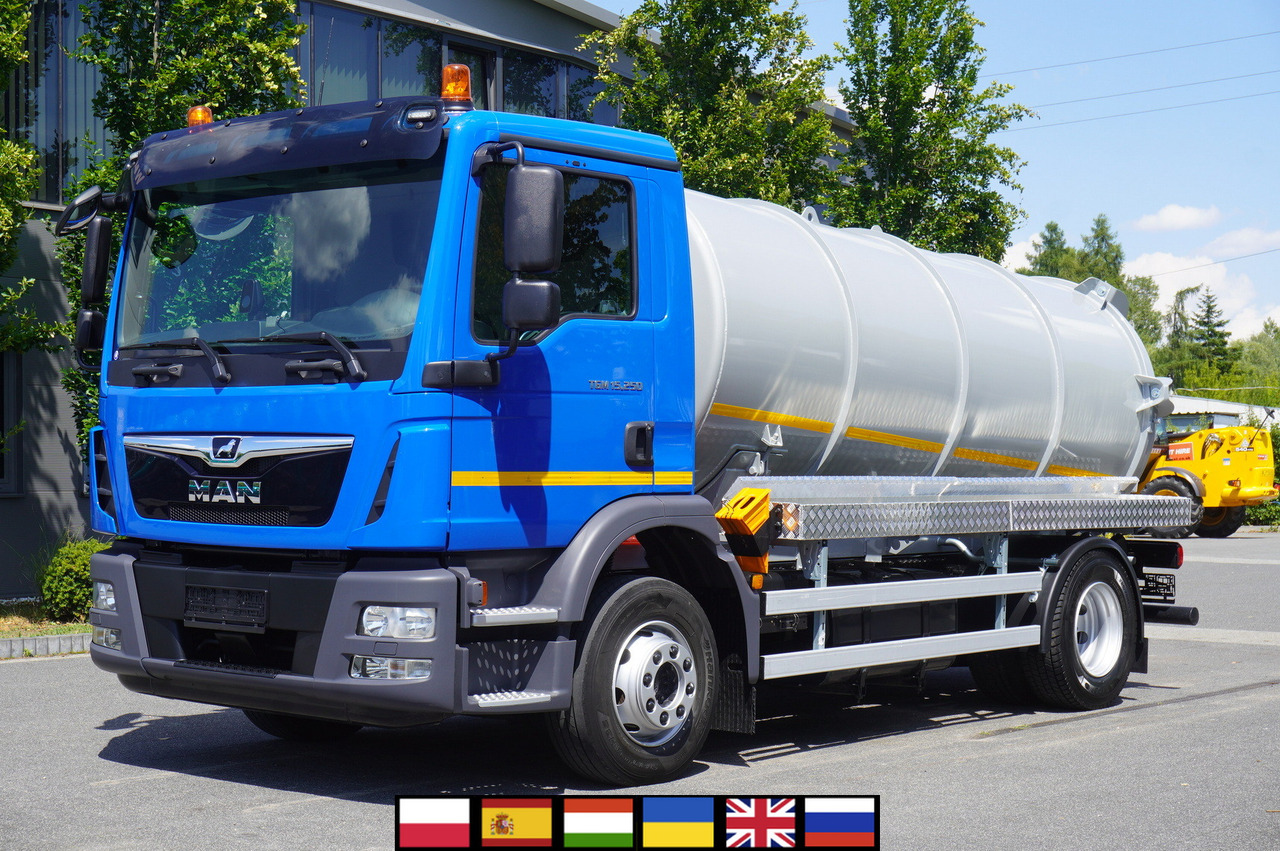 MAN TGM 15.250 / NEW septic tank (07/2025) superstructure 8000 l / 160 tho. km! - Вантажівка цистерна: фото 1 MAN TGM 15.250 / NEW septic tank (07/2025) superstructure 8000 l / 160 tho. km! - Вантажівка цистерна: фото 1