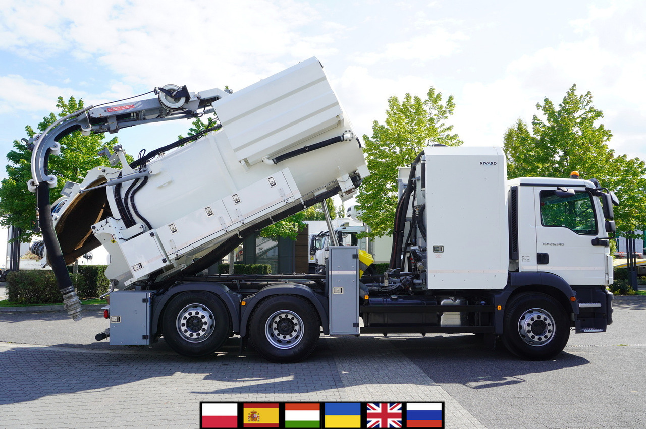 MAN TGM 26.340 E6 / RIVARD sewage cleaner 11.8 m3 / 170 tho. km / steered axle - Асенізатори: фото 1 MAN TGM 26.340 E6 / RIVARD sewage cleaner 11.8 m3 / 170 tho. km / steered axle - Асенізатори: фото 1