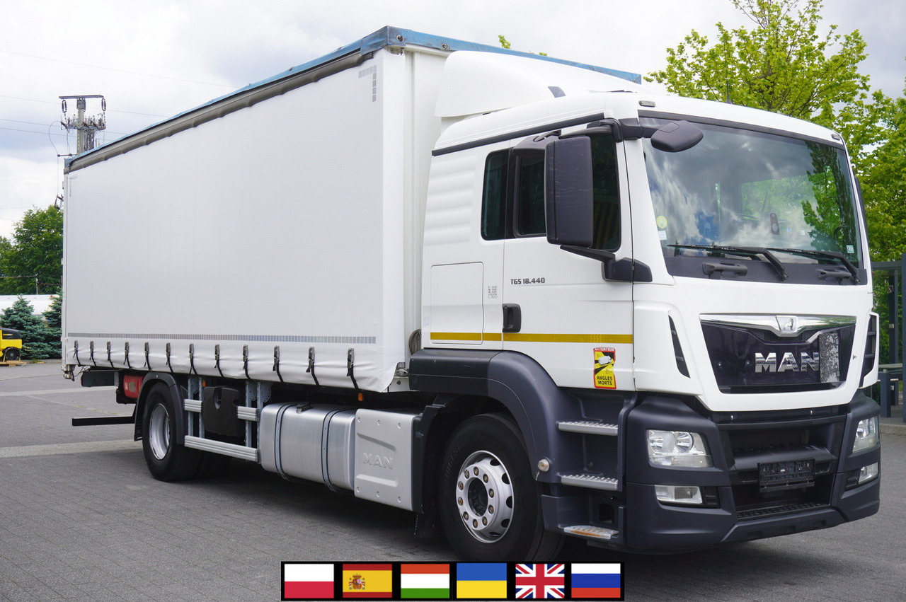 MAN TGS 18.440 / 19 EPAL curtainsider / Sleeper cab - Тентована вантажівка: фото 1 MAN TGS 18.440 / 19 EPAL curtainsider / Sleeper cab - Тентована вантажівка: фото 1