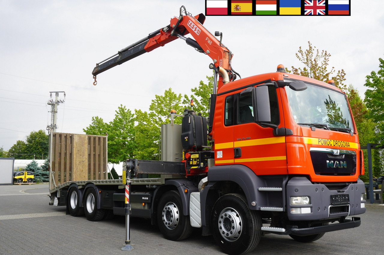 MAN TGS 35.360 E5 8x2 / FASSI F165 / 5.4 T cap. / 8.25 m reach - Автовоз вантажівка, Вантажівка з маніпулятором: фото 1 MAN TGS 35.360 E5 8x2 / FASSI F165 / 5.4 T cap. / 8.25 m reach - Автовоз вантажівка, Вантажівка з маніпулятором: фото 1
