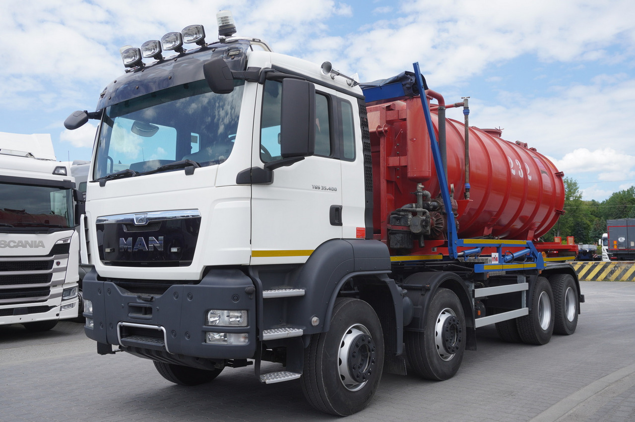 MAN TGS 35.400 8 × 4 E5 / HYVA HOOK LIFT 32.56 SE / Septic barrel 13000 L - Розкидач рідких добрив: фото 2 MAN TGS 35.400 8 × 4 E5 / HYVA HOOK LIFT 32.56 SE / Septic barrel 13000 L - Розкидач рідких добрив: фото 2