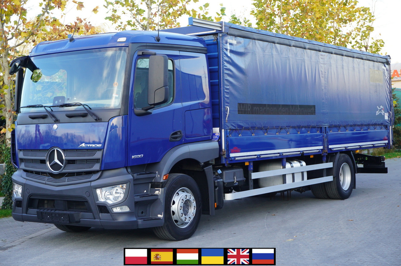 MERCEDES-BENZ Actros 1830 4x2 E6 / Curtainsider 18 EPAL / Sleeper cab - Тентована вантажівка: фото 1 MERCEDES-BENZ Actros 1830 4x2 E6 / Curtainsider 18 EPAL / Sleeper cab - Тентована вантажівка: фото 1