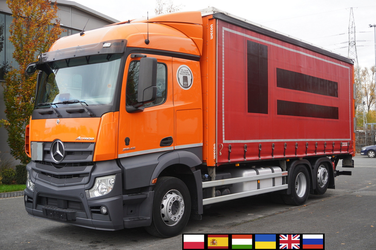 MERCEDES-BENZ Actros 2545 6×2 MP5 / FULL ADR / Curtainsider 17 EPAL - Тентована вантажівка: фото 1 MERCEDES-BENZ Actros 2545 6×2 MP5 / FULL ADR / Curtainsider 17 EPAL - Тентована вантажівка: фото 1