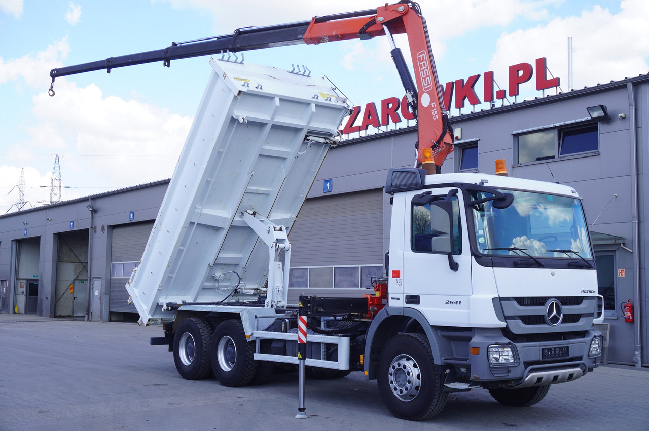 MERCEDES-BENZ Actros 2641 6×4 E5 / Crane / Dumper / 110000 km! - Автокран: фото 1 MERCEDES-BENZ Actros 2641 6×4 E5 / Crane / Dumper / 110000 km! - Автокран: фото 1