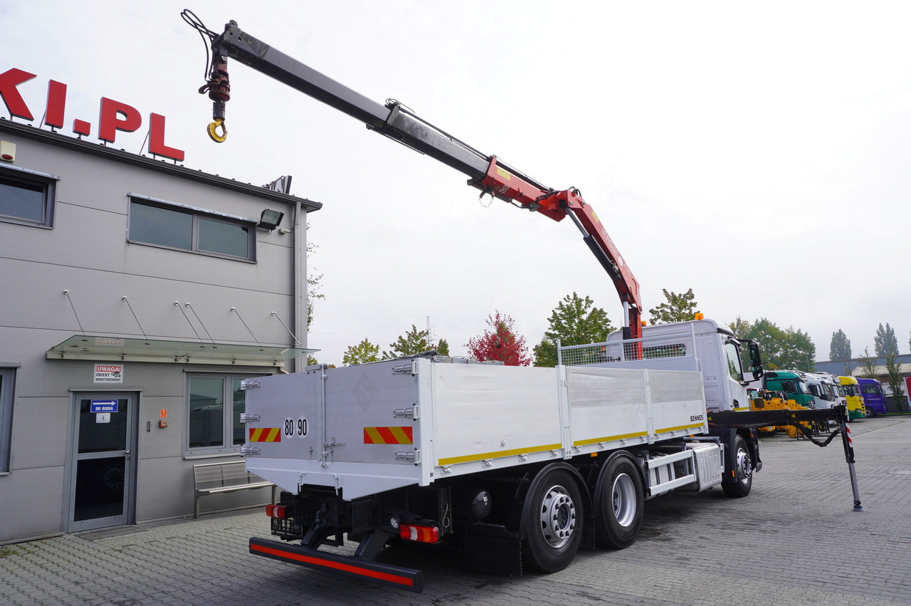 MERCEDES-BENZ Antos 2540 / Flatbed 15 EPAL / Fassi F165 / 6.1 t / 8 m reach / remote control / rotator / 1600 MTH / steered axle - Вантажівка з маніпулятором: фото 3 MERCEDES-BENZ Antos 2540 / Flatbed 15 EPAL / Fassi F165 / 6.1 t / 8 m reach / remote control / rotator / 1600 MTH / steered axle - Вантажівка з маніпулятором: фото 3