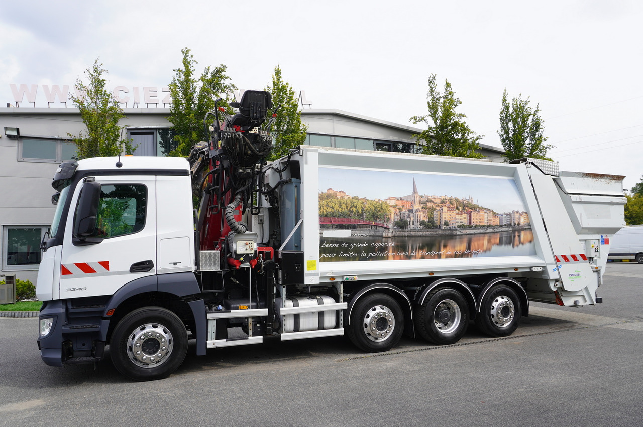 MERCEDES-BENZ Antos 3240 8x2 / Tajfun 5T crane / Farid Industries garbage truck/ 3 steered axles - Сміттєвози: фото 5 MERCEDES-BENZ Antos 3240 8x2 / Tajfun 5T crane / Farid Industries garbage truck/ 3 steered axles - Сміттєвози: фото 5