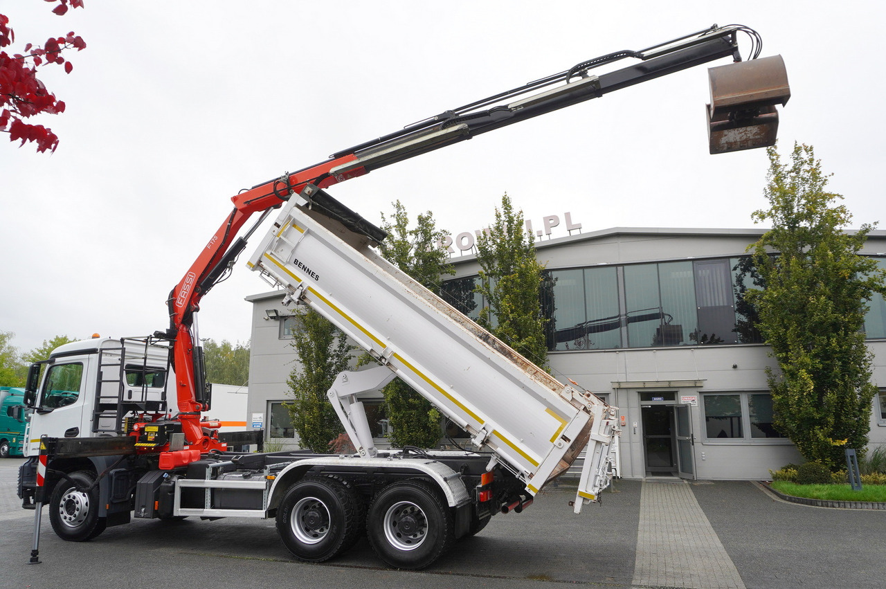 MERCEDES-BENZ Arocs 2636 6x4 / Fassi F175 / 7.7 t / 10 m / 2-side tipper / Bortmatic - Вантажівка з маніпулятором: фото 3 MERCEDES-BENZ Arocs 2636 6x4 / Fassi F175 / 7.7 t / 10 m / 2-side tipper / Bortmatic - Вантажівка з маніпулятором: фото 3