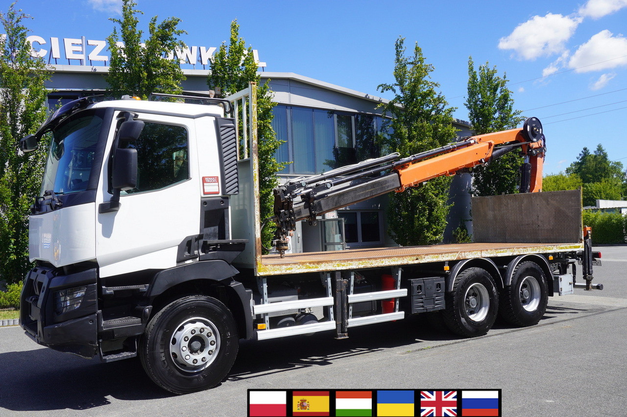 RENAULT C380 Comfort 6x4 / Atlas 6.1 T crane / range 12.3 m - Вантажівка з маніпулятором: фото 1 RENAULT C380 Comfort 6x4 / Atlas 6.1 T crane / range 12.3 m - Вантажівка з маніпулятором: фото 1