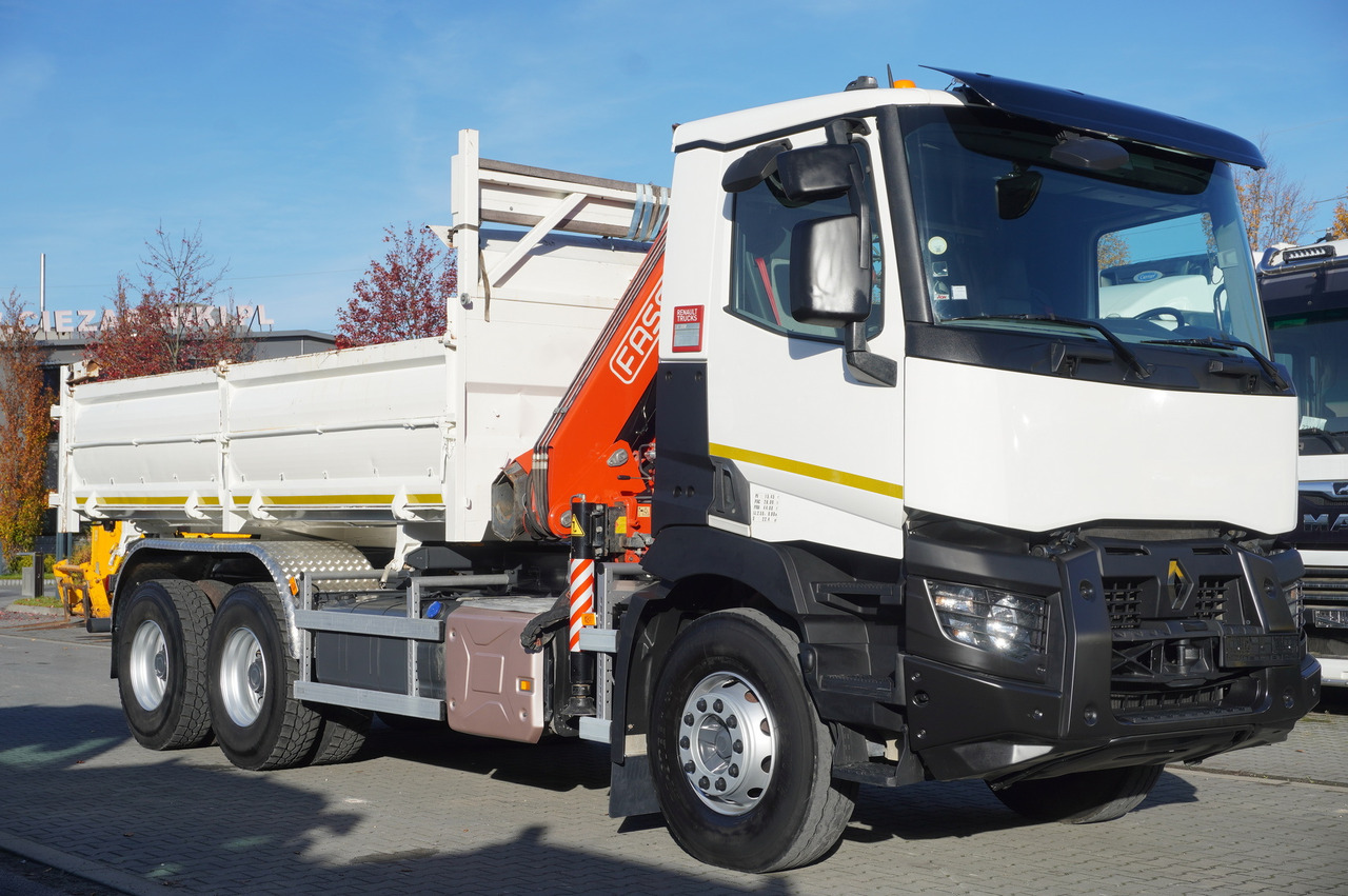 RENAULT C380 E6 6×4 / HDS Fassi F135 2700 MTH / Range 8 m / 5.6 t lifting capacity / 3-side tipper / Bortmatic - Самоскид вантажівка, Вантажівка з маніпулятором: фото 2 RENAULT C380 E6 6×4 / HDS Fassi F135 2700 MTH / Range 8 m / 5.6 t lifting capacity / 3-side tipper / Bortmatic - Самоскид вантажівка, Вантажівка з маніпулятором: фото 2