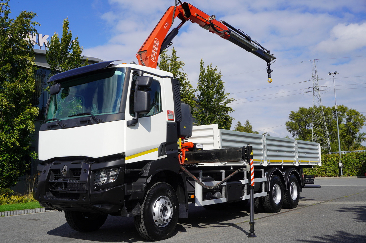 RENAULT K380 6×4 / FASSI F175 crane 7.85 t / 120 thousand km! / 2-sided tipper - Самоскид вантажівка, Вантажівка з маніпулятором: фото 4 RENAULT K380 6×4 / FASSI F175 crane 7.85 t / 120 thousand km! / 2-sided tipper - Самоскид вантажівка, Вантажівка з маніпулятором: фото 4