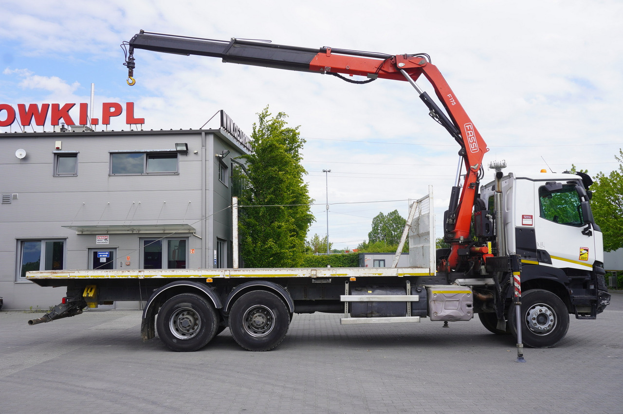 RENAULT K380 6x4 / FASSI F175 crane 7.85 t / 120 thousand km - Бортова вантажівка/ Платформа, Вантажівка з маніпулятором: фото 5 RENAULT K380 6x4 / FASSI F175 crane 7.85 t / 120 thousand km - Бортова вантажівка/ Платформа, Вантажівка з маніпулятором: фото 5