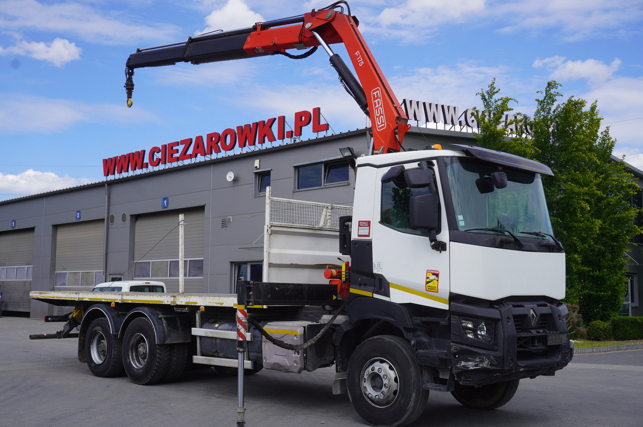 RENAULT K380 6x4 / FASSI F175 crane 7.85 t / 120 thousand km! - Вантажівка з маніпулятором: фото 1 RENAULT K380 6x4 / FASSI F175 crane 7.85 t / 120 thousand km! - Вантажівка з маніпулятором: фото 1