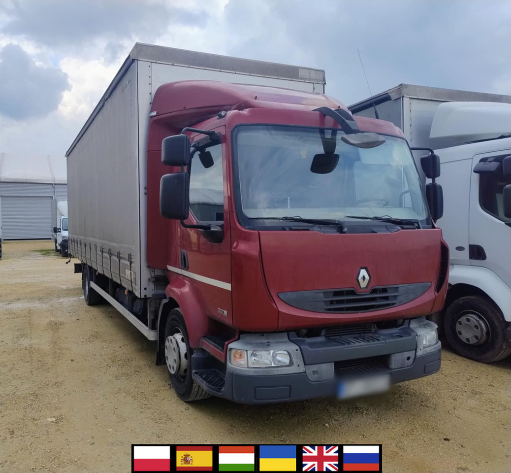 RENAULT Midlum 300 / Curtain 18 EPAL / Sleeping cab - Тентована вантажівка: фото 1 RENAULT Midlum 300 / Curtain 18 EPAL / Sleeping cab - Тентована вантажівка: фото 1