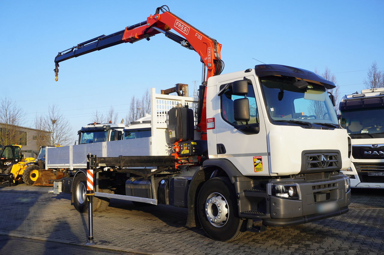 RENAULT RENAULT C320 P 4x2 / FASSI crane 6 T / 140 MTH!!! / range 10 m / Flatbed 15 EPAL / 52 tho. km!!! - Бортова вантажівка/ Платформа, Вантажівка з маніпулятором: фото 1 RENAULT RENAULT C320 P 4x2 / FASSI crane 6 T / 140 MTH!!! / range 10 m / Flatbed 15 EPAL / 52 tho. km!!! - Бортова вантажівка/ Платформа, Вантажівка з маніпулятором: фото 1