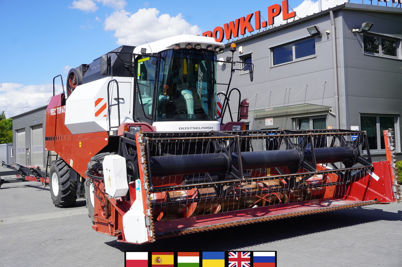 ROSTSELMASH VECTOR 425 RSM-101 grain harvester + Header 5 m + rapeseed harvesting extension / 2300 MTH - Зернозбиральний комбайн: фото 1 ROSTSELMASH VECTOR 425 RSM-101 grain harvester + Header 5 m + rapeseed harvesting extension / 2300 MTH - Зернозбиральний комбайн: фото 1