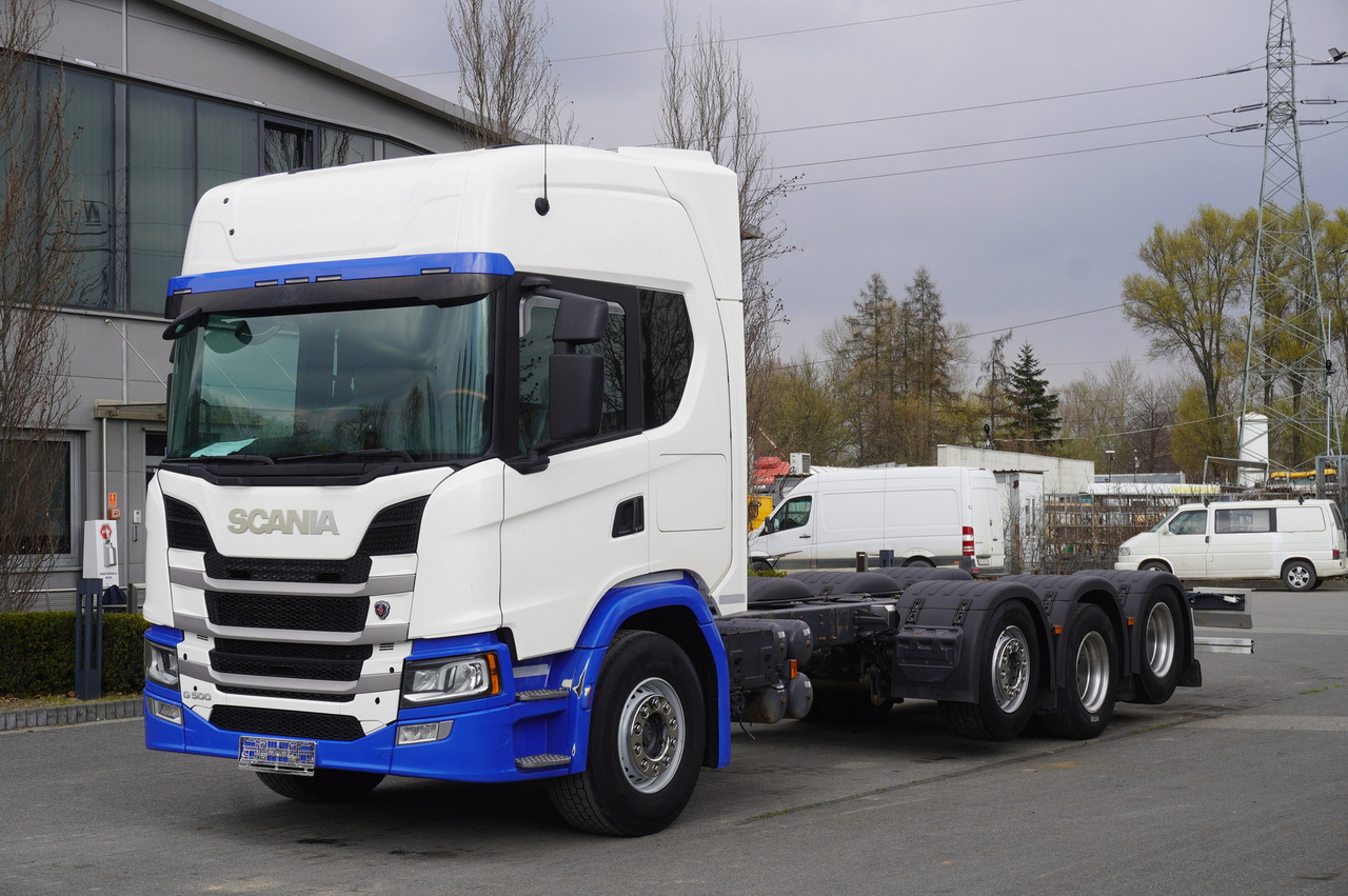 SCANIA G500 8x2 / 2nd axis steered / Chassis 8.35 m / 2021 - Вантажівка з маніпулятором: фото 1 SCANIA G500 8x2 / 2nd axis steered / Chassis 8.35 m / 2021 - Вантажівка з маніпулятором: фото 1