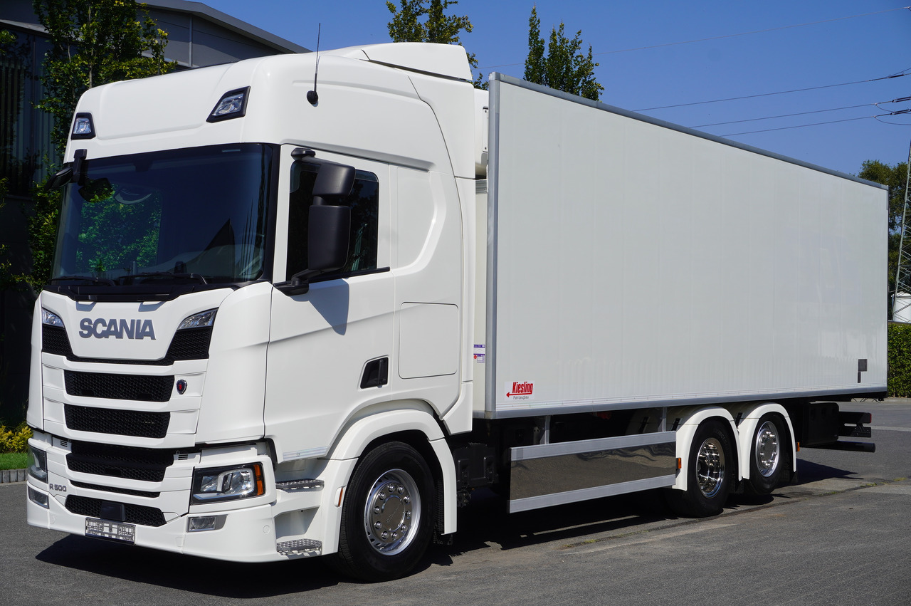 SCANIA R500 Hook-Up Refrigerated Truck KIESLING 20 EPAL / Carrier Supra 1250 Silent - Рефрижератор вантажівка: фото 1 SCANIA R500 Hook-Up Refrigerated Truck KIESLING 20 EPAL / Carrier Supra 1250 Silent - Рефрижератор вантажівка: фото 1