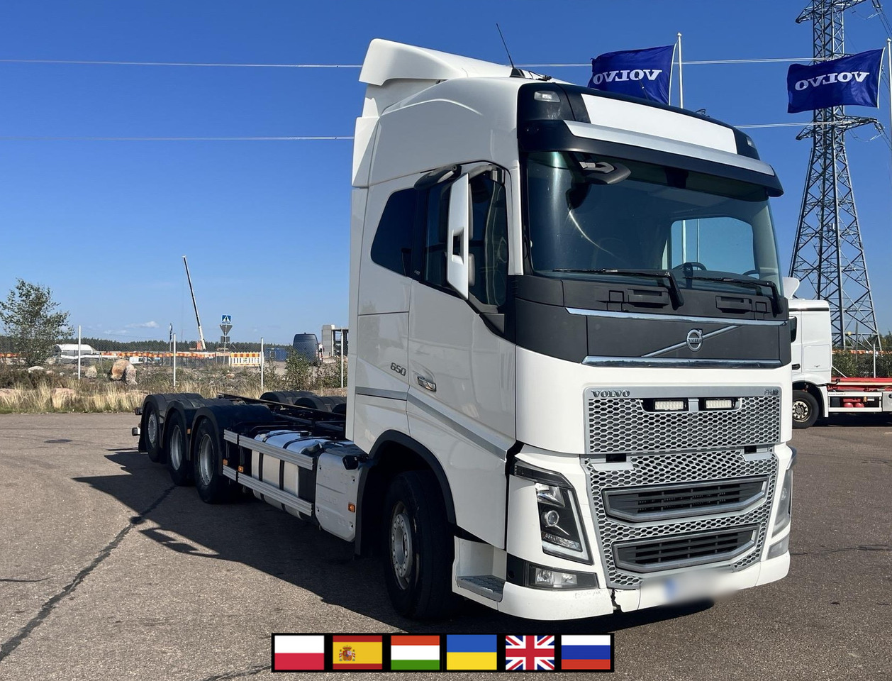 VOLVO FH 650 8x4 / Truck chassis / Sleeper cab - Вантажівка шасі: фото 1 VOLVO FH 650 8x4 / Truck chassis / Sleeper cab - Вантажівка шасі: фото 1