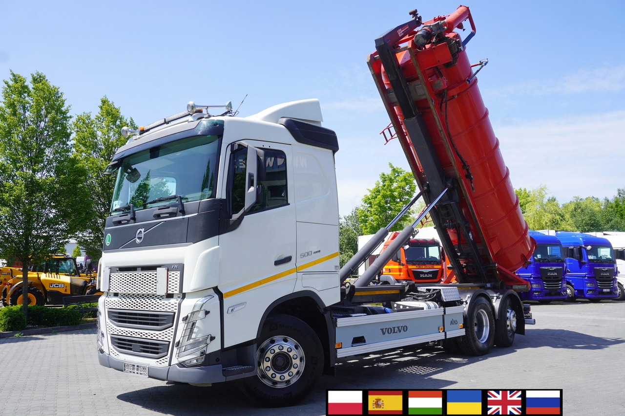 VOLVO Volvo FH 500 / Septic barrel 13000 l / Hook lift 21 t / 2022 / 3rd axle steered / 2 units - Розкидач рідких добрив: фото 1 VOLVO Volvo FH 500 / Septic barrel 13000 l / Hook lift 21 t / 2022 / 3rd axle steered / 2 units - Розкидач рідких добрив: фото 1