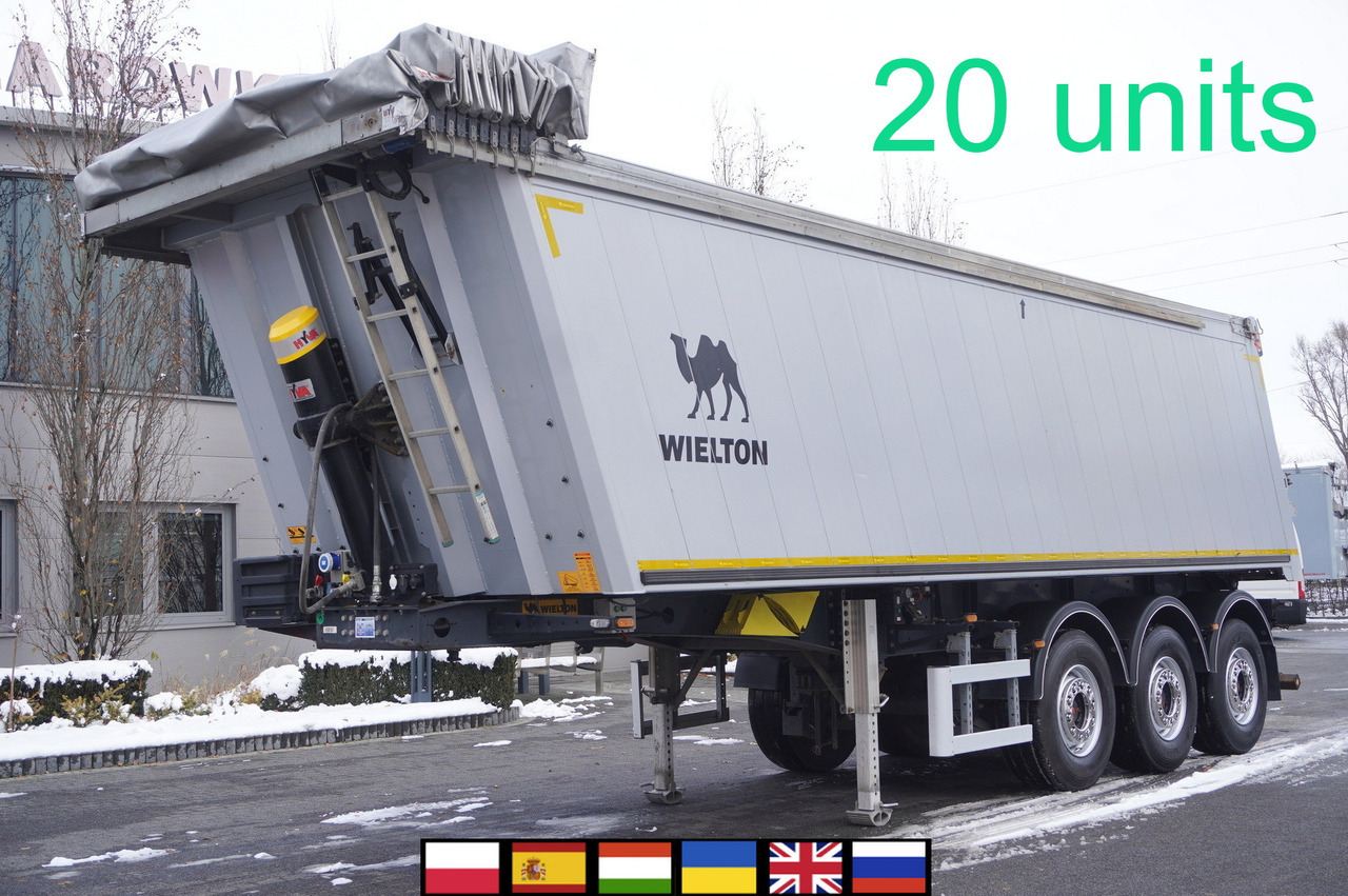 WIELTON NW-3 / weight 6.2 t / capacity 38m3 / Electrically folded roof / Teflon / 20 units, 2022 - Самоскид напівпричіп: фото 1 WIELTON NW-3 / weight 6.2 t / capacity 38m3 / Electrically folded roof / Teflon / 20 units, 2022 - Самоскид напівпричіп: фото 1