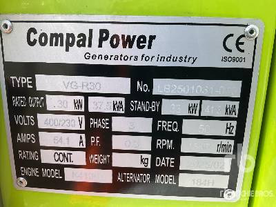 COMPAL VG-R30 41 kVA (Unused) - Електричний генератор: фото 5 COMPAL VG-R30 41 kVA (Unused) - Електричний генератор: фото 5
