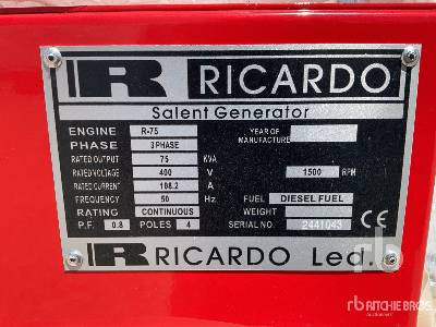 RICARDO 45 KVA (Unused) - Електричний генератор: фото 5 RICARDO 45 KVA (Unused) - Електричний генератор: фото 5