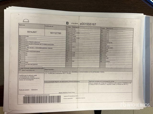 2016 MAN TGX18.440 4x2 S/A Sleeper Truck Tractor - Тягач: фото 3 2016 MAN TGX18.440 4x2 S/A Sleeper Truck Tractor - Тягач: фото 3